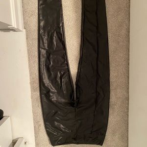 Shein black metallic leggings